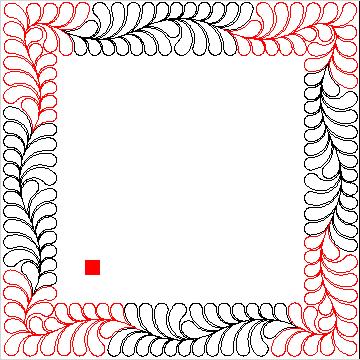(image for) Feather Border and Corner 7-L04777*